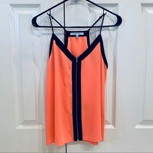 VICI Naked Zebra Pink & Black Zipper Tank